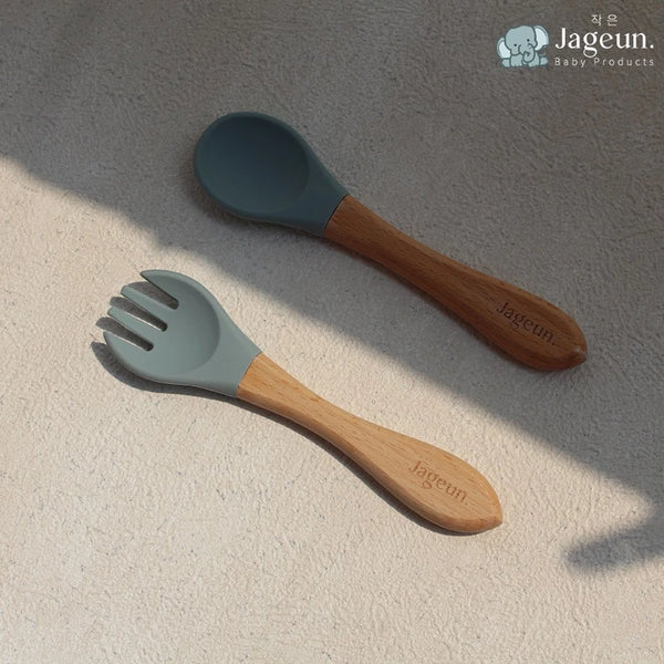Spoon & Fork Bamboo Silicone - Kokki